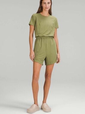 Lululemon Lightweight High-Neck Romper Green BRZG NWT 4